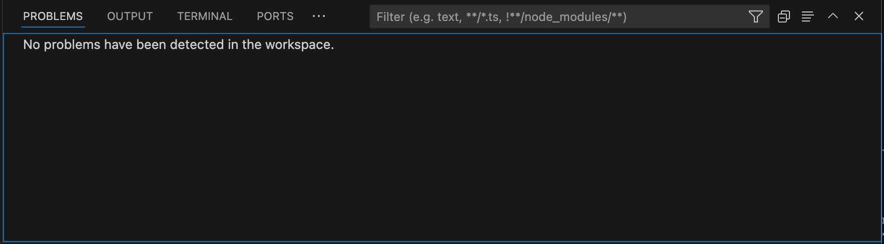 VSCode问题面板显示诊断信息
