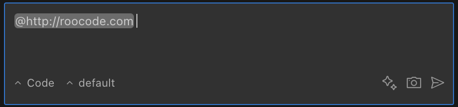 URL 提及示例，显示网站内容在聊天中被转换为 Markdown